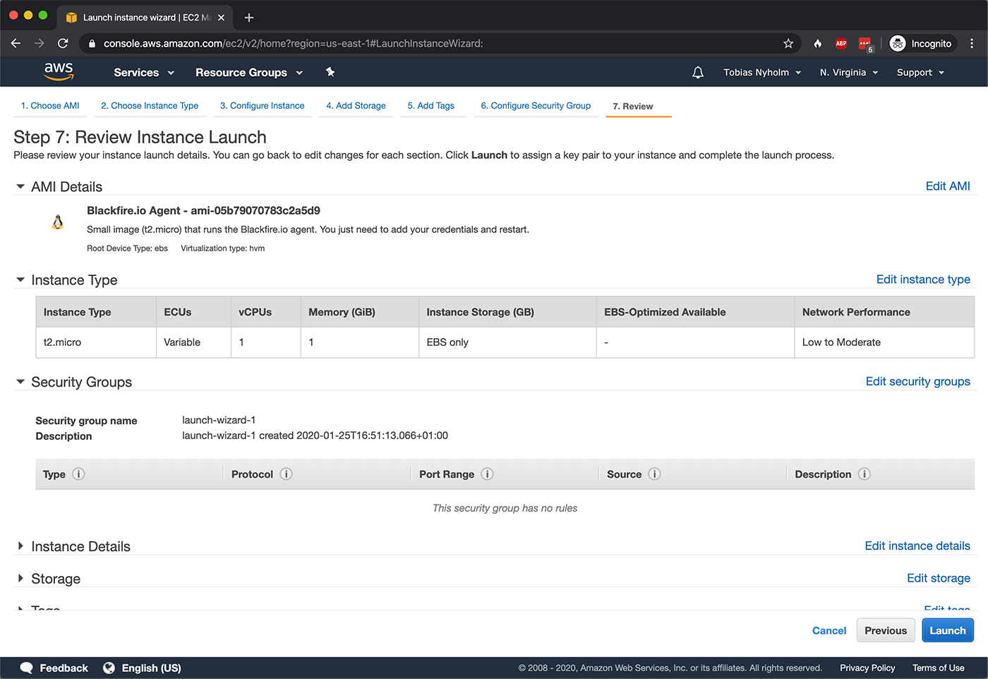 Review and Launch